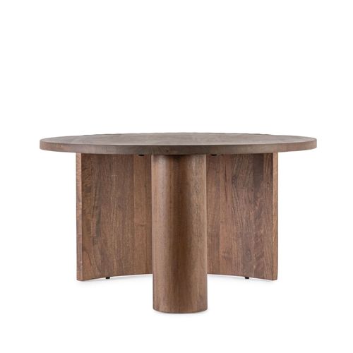 Table Basse Ronde En Manguier Brun Contemporaine D80 - Agra