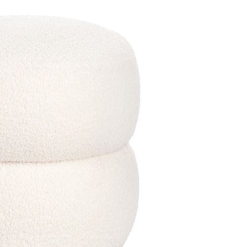 Pouf Rond D41 En Tissu - Lenny