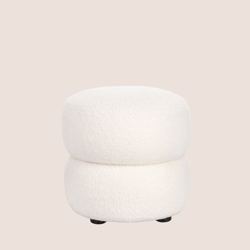 Pouf Rond D41 En Tissu - Lenny