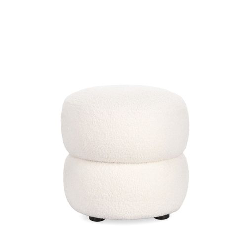 Pouf Rond D41 En Tissu - Lenny