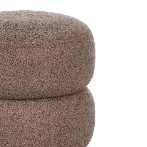 Pouf Rond D41 En Tissu - Lenny