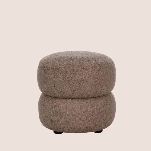 Pouf Rond D41 En Tissu - Lenny