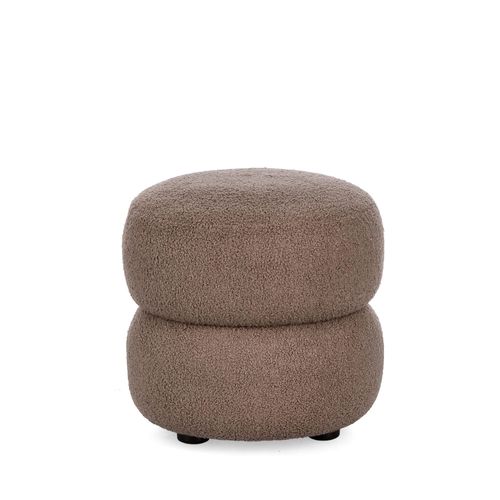 Pouf Rond D41 En Tissu - Lenny