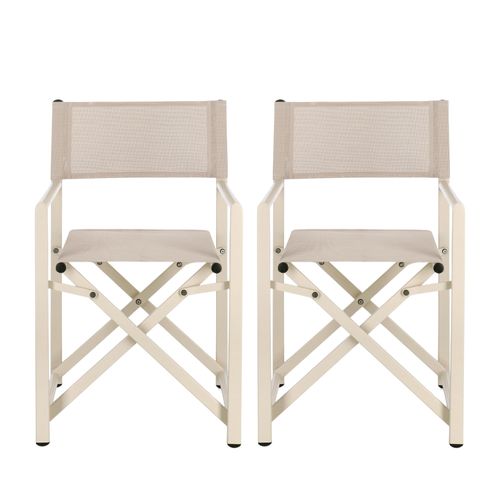 Chaises De Metteur En Scène Pliables D'extérieur (lot De 2) - Cabourg