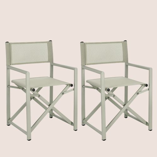 Chaises De Metteur En Scène Pliables D'extérieur (lot De 2) - Cabourg