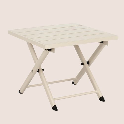 Table Basse Pliante De Jardin En Aluminium L44 - Cabourg