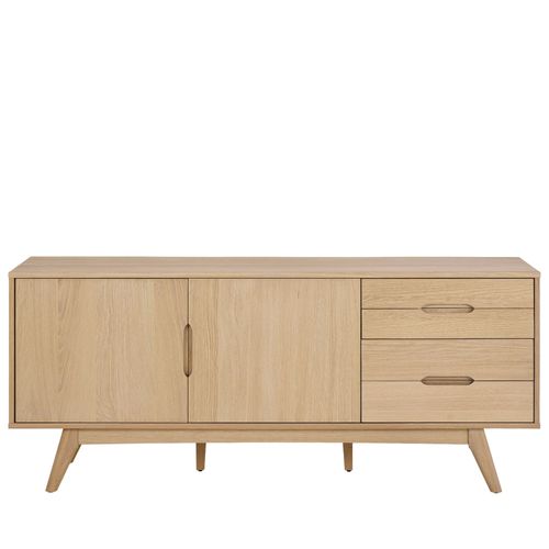 Buffet En Bois Blanchi 2 Portes 4 Tiroirs L180 - Martine