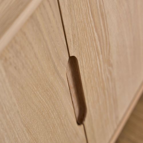 Buffet En Bois Blanchi 2 Portes 4 Tiroirs L180 - Martine