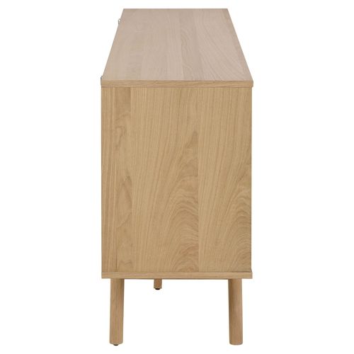 Buffet En Bois Blanchi 2 Portes 4 Tiroirs L180 - Martine