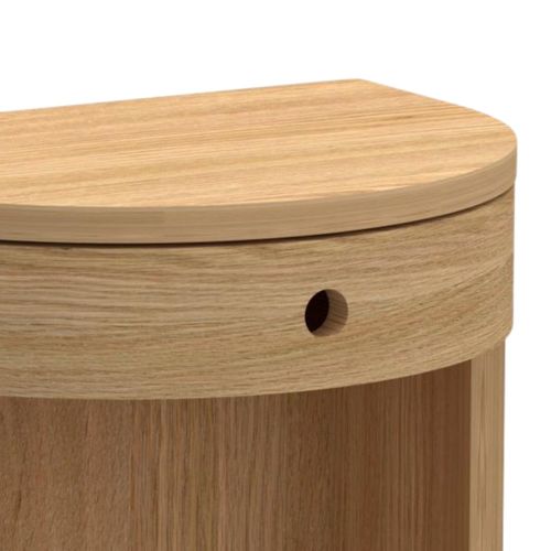 Chevet Suspendu Demi-cercle 1 Tiroir 1 Niche - Macon