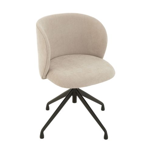 Chaises Pivotantes Réglables En Hauteur En Tissu (lot De 2) - Mia