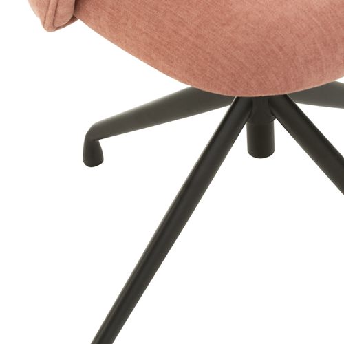 Chaises Pivotantes Réglables En Hauteur En Tissu (lot De 2) - Mia