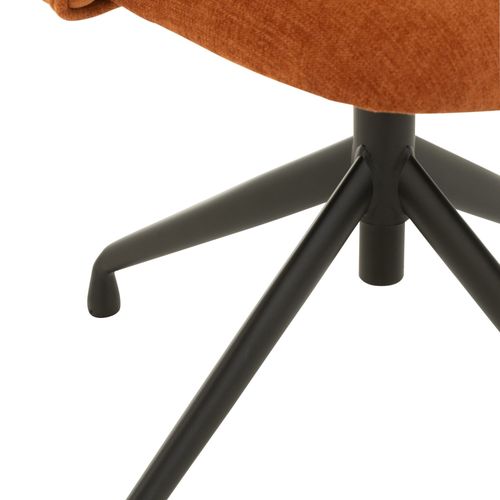 Chaises Pivotantes Réglables En Hauteur En Tissu (lot De 2) - Mia