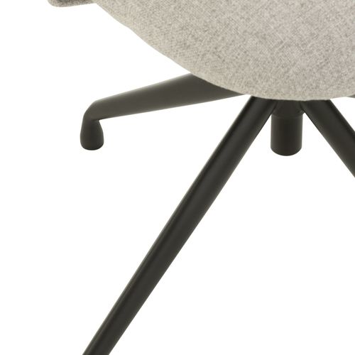 Chaises Pivotantes Réglables En Hauteur En Lin (lot De 2) - Mia