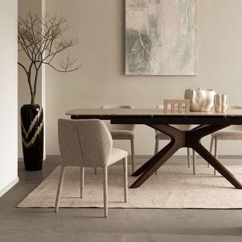 Table Rectangulaire Extensible Céramique 6/10 Places L170/250 - Marine