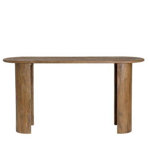 Console Ovale En Manguier Japandi L147 - Naples
