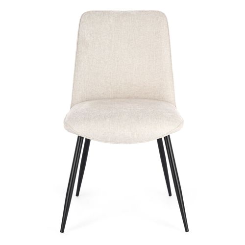 Chaises De Salle à Manger En Tissu Beige (lot De 4) - Corine