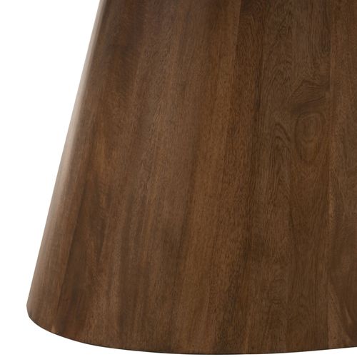 Table à Manger Ovale Bois Et Marbre Marron L210 10 Places - Rotterdam