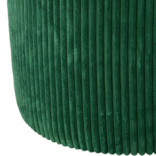 Poufs Tabourets Ronds En Velours Côtelé (lot De 2) - Charlise