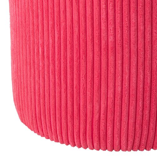 Poufs Tabourets Ronds En Velours Côtelé (lot De 2) - Charlise