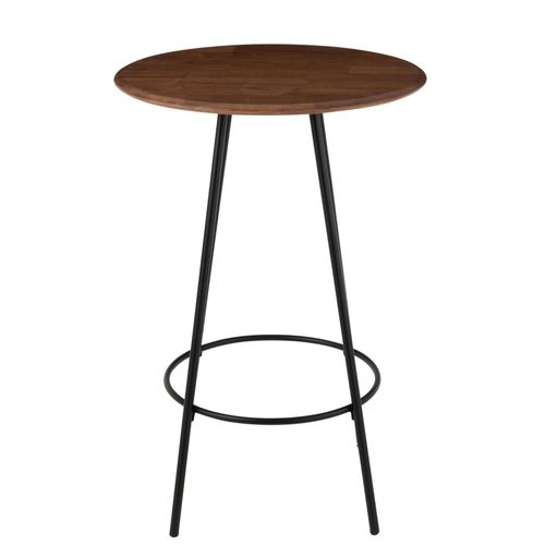 Table De Bar Ronde En Bois Et Métal Style Industriel D60 - Varny