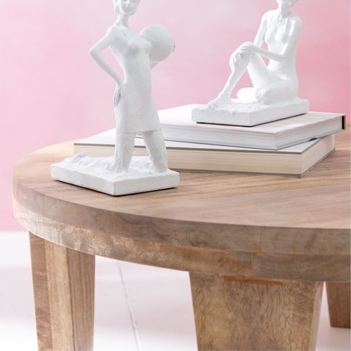 Table Basse Ronde En Manguier Naturel D80 - Makati