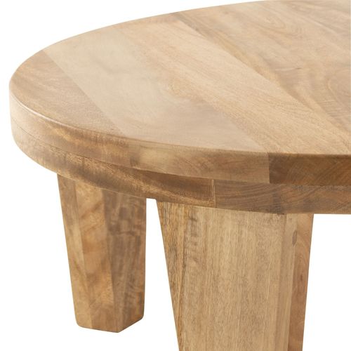 Table Basse Ronde En Manguier Naturel D80 - Makati