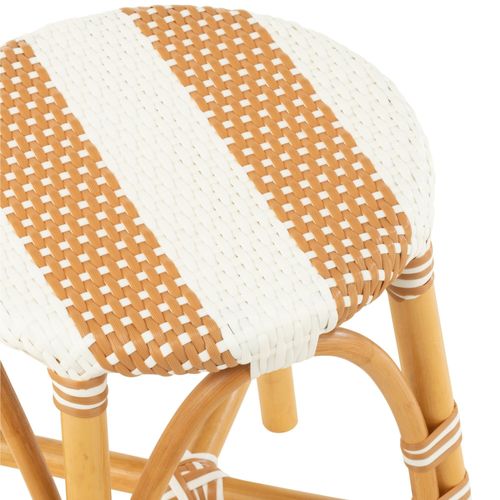 Tabourets Parisiens Assise Tressée Rayures (lot De 2) - Montmartre