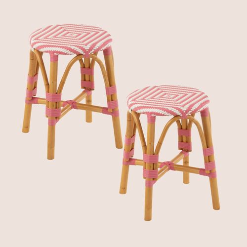 Tabourets Parisiens Avec Assise Tressée (lot De 2) - Montmartre