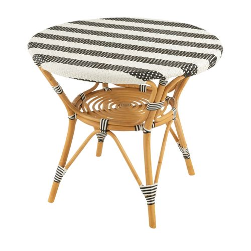Table Ronde Parisienne Tressée Rayures D90 2 Places - Montmartre