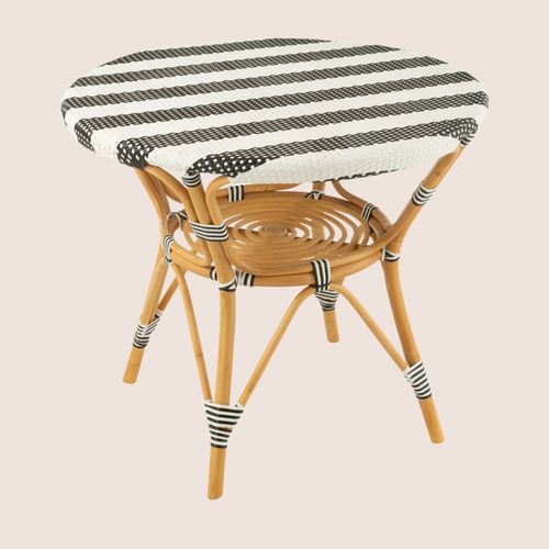 Table Ronde Parisienne Tressée Rayures D90 2 Places - Montmartre