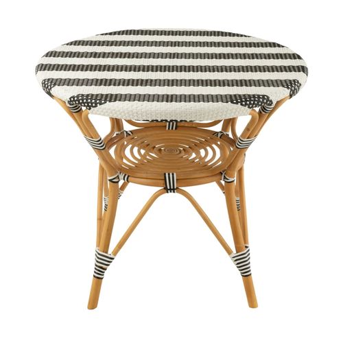 Table Ronde Parisienne Tressée Rayures D90 2 Places - Montmartre