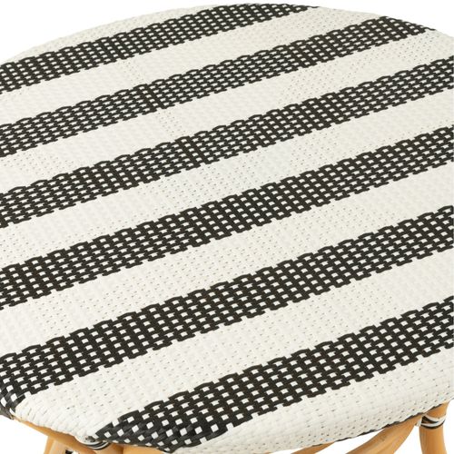 Table Ronde Parisienne Tressée Rayures D90 2 Places - Montmartre