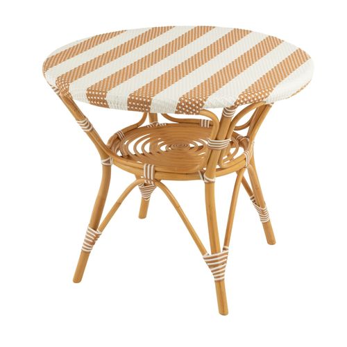 Table Ronde Parisienne Tressée Rayures D90 2 Places - Montmartre