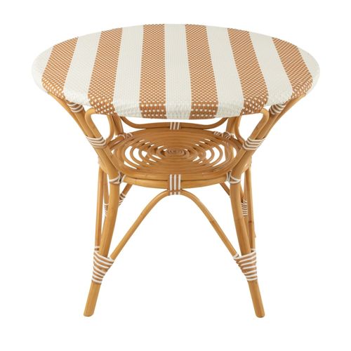 Table Ronde Parisienne Tressée Rayures D90 2 Places - Montmartre