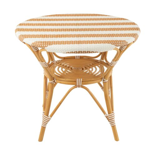 Table Ronde Parisienne Tressée Rayures D90 2 Places - Montmartre