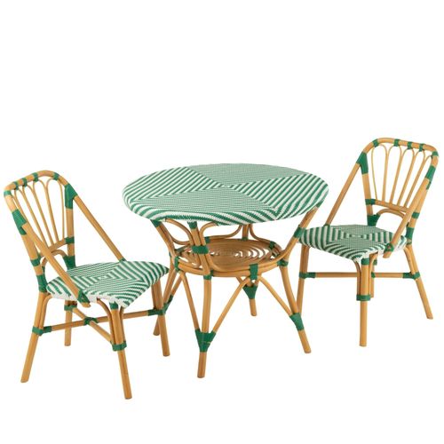 Table Ronde Parisienne Tressée D90 2 Places - Montmartre