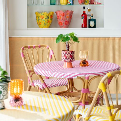 Table Ronde Parisienne Tressée D90 2 Places - Montmartre