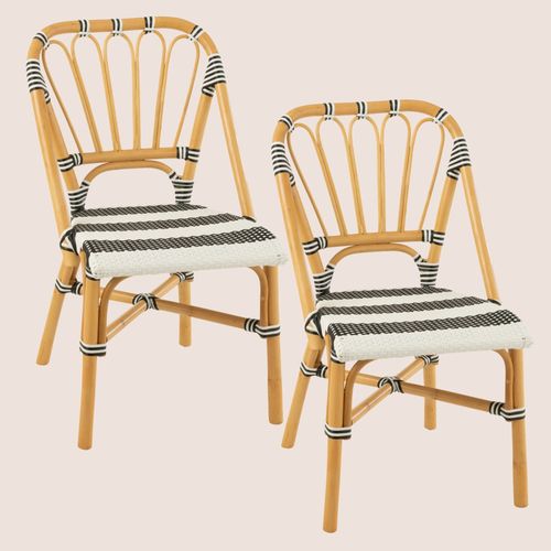 Chaises Parisiennes Tressées Rayures (lot De 2) - Montmartre