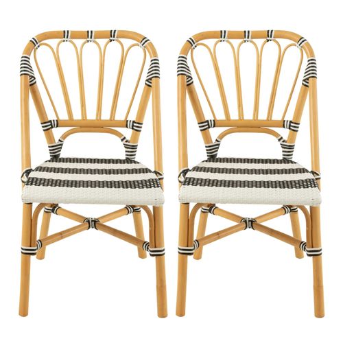 Chaises Parisiennes Tressées Rayures (lot De 2) - Montmartre