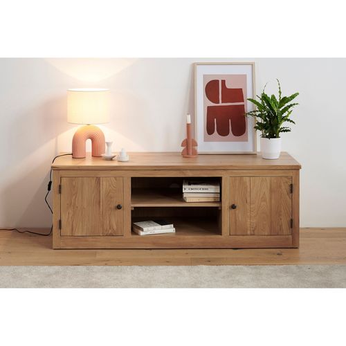 Meuble Télé Bas En Chêne Massif - Victoria