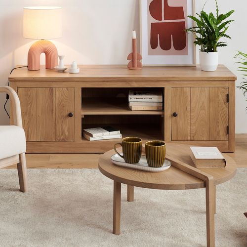 Meuble Télé Bas En Chêne Massif - Victoria