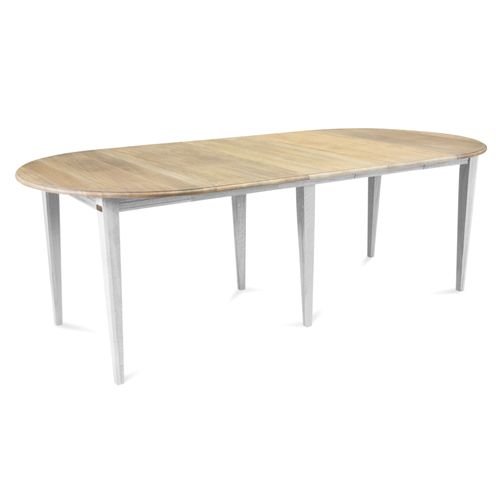 Lot De 2 Rallonges Bois Table Ronde D115 Pieds Fuseau - Victoria