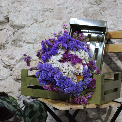 Cagette En Métal Coloré (lot De 2) Olive