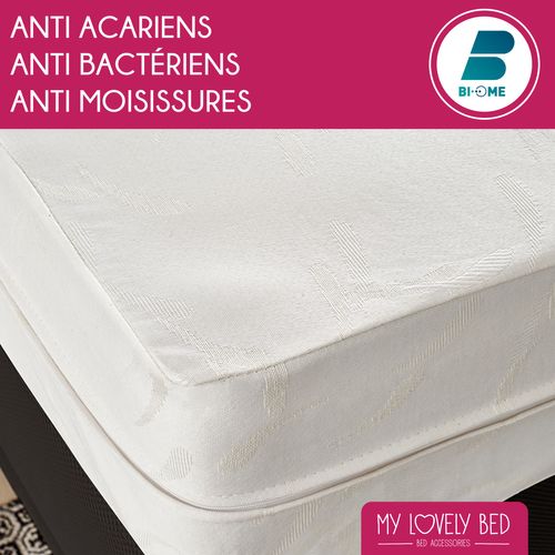 Rénove Matelas 140x190/200 Cm - Housse Complète - Anti Acarien - Coton - Zip De Fermeture