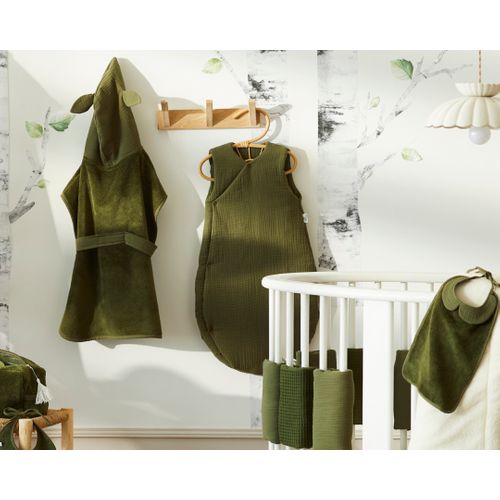 Gigoteuse Bébé 100% Coton Forme Kimono Mix And Match - Fougère - 0/6 Mois