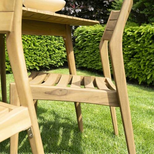 Ensemble En Teck Massif 4/6 Places Avec 4 Chaises Naples