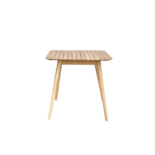 Table De Jardin Carrée 2/4p En Teck Massif Naples