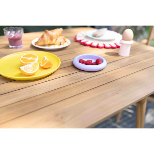 Table De Jardin Carrée 2/4p En Teck Massif Naples