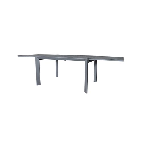 Table De Jardin 6/10p En Full Aluminium Gris Modulo
